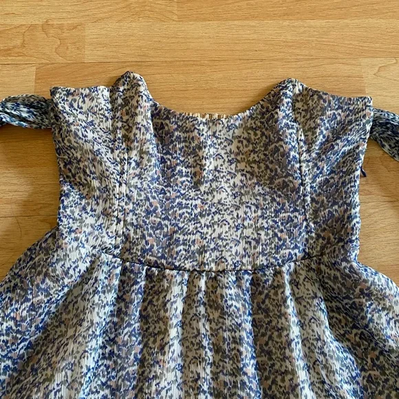 For Love and Lemons Kiss Me dress in a floral blue - Picture 2 of 14